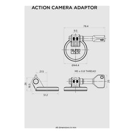 Quad Lock Action Camera Adaptor