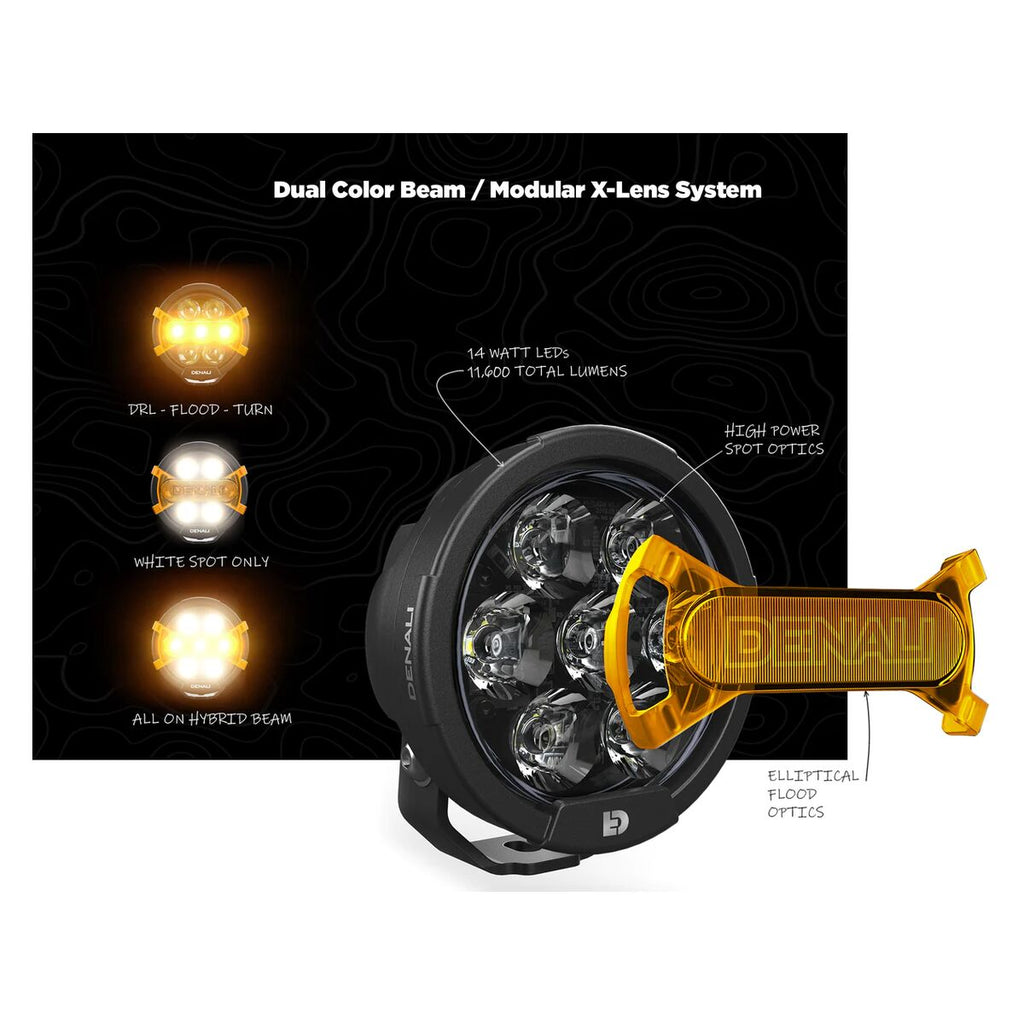 Denali D7 Pro Multi-Beam Driving Light Pods with Modular X-Lens System - Pre order