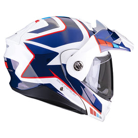 SCORPION EXO ADX-2 Camino Pearl White, Blue & Red
